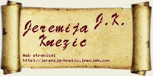 Jeremija Knežić vizit kartica